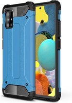 Voor Galaxy A51 5G Magic Armor TPU + pc combinatiebehuizing (blauw)
