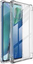Voor Samsung Galaxy Note20 IMAK All-inclusive schokbestendige airbag TPU-hoes + schermstickers (transparant)