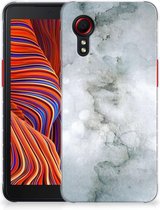 Silicone Back Cover Geschikt voor Samsung Xcover 5 Enterprise Edition | Geschikt voor Samsung Galaxy Xcover 5 Telefoon Hoesje Painting Grey