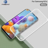 Voor Samsung Galaxy A21s PINWUYO Serie 2e generatie PC + TPU Anti-drop All-inclusive beschermende shell Matte achterkant (wit)