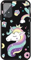 Voor Galaxy A91 / S10 Lite Pattern Printing Embossment TPU Mobile Case (Candy Unicorn)