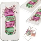 Gekleurde tekening Transparant Clear TPU Case (Macaroon)