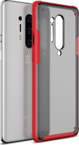 OnePlus 8 Pro Hoesje - Mobigear - Shockproof Serie - Hard Kunststof Backcover - Rood - Hoesje Geschikt Voor OnePlus 8 Pro