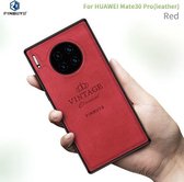 Voor Huawei Mate 30 Pro 5G (Leer) PINWUYO Zun Serie PC + TPU + Huid Waterdicht Anti-val All-inclusive beschermhoes (rood)