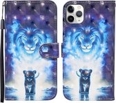 Voor iPhone 11 Pro 3D Geschilderd Patroon Horizontale Flip Leren Case met Houder & Portemonnee & Kaartsleuf & Lanyard (Leeuw)