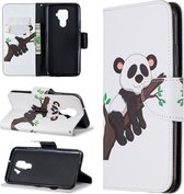 Voor Huawei Mate 30 Lite Patroon Gekleurde Tekening Horizontale Flip Leren Case met Houder & Kaartsleuven & Portemonnee (Boom Panda)