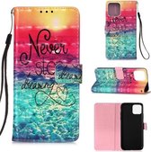 Voor iPhone 12 Pro Max 3D Schilderen Horizontale Flip Leren Case met Houder & Kaartsleuf & Portemonnee & Lanyard (Chasing Dreams)