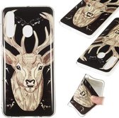 Noctilucent TPU Soft Case voor Galaxy A60 (Deer)