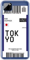 Voor Huawei Y5P 2020 Instapkaart Serie Patroon TPU Beschermhoes (Vlag Tokyo)
