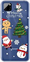 Voor Huawei Y5p Christmas Series transparante TPU beschermhoes (4 cartoons)