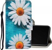 Voor Vivo Y50 / Y30 3D Gekleurde Tekening Horizontale Flip PU Leren Case met Houder & Kaartsleuven & Portemonnee (Chrysanthemum)