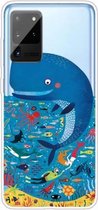 Voor Samsung Galaxy Note 20 schokbestendig geverfd TPU beschermhoes (walvis zeebodem)