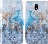 Voor Samsung Galaxy J5 2017 3D Schilderij Gekleurd Tekening Patroon Horizontaal Flip TPU + PU Leren Hoesje met Houder & Kaartsleuven & Portemonnee & Lanyard (Melkweg)