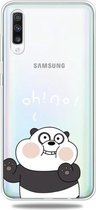 Voor Galaxy A70 Lucency Painted TPU Protective (Face Panda)