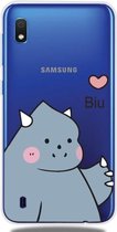 Voor Galaxy A10 Lucency Painted TPU Protective (Caring Monster)