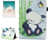 Voor iPad Pro 10,5 inch Panda-patroon Horizontale lederen beschermhoes met houder en kaartsleuven en slaapstand