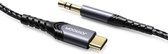 JOYROOM SY-A03 Type-C / USB-C naar 3,5 mm poort high-fidelity audiokabel, lengte: 2 m (zwart)