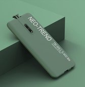 Voor OPPO K3 / Realme X GKK vloeibare siliconen geverfde TPU-hoes (donkergroen)