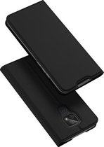 Voor Motorola Moto E7 DUX DUCIS Skin Pro Series Horizontale Flip PU + TPU lederen tas, met houder en kaartsleuven (zwart)