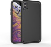 360 All-inclusive schokbestendig nauwkeurig gat PC + TPU beschermhoes voor iPhone XR (zwart)