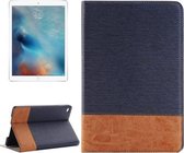 Cross & Sheepskin Texture Horizontale Flip Leren Case met Houder & Kaartsleuven & Portemonnee voor iPad Pro 12,9 inch (Donkerblauw)
