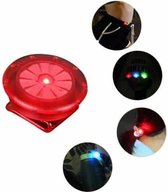 10 stuks schoen clip licht LED mini clip licht buiten 's nachts lopen waarschuwingslampje (rood)