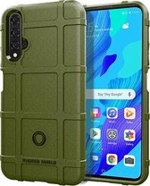 Voor Huawei Honor 20 volledige dekking schokbestendig TPU-hoesje (legergroen)