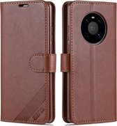 Voor Huawei Mate 40 Pro AZNS Schapenvacht Textuur Horizontale Flip Leren Case met Houder & Kaartsleuven & Portemonnee (Zwart)