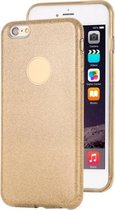Voor iPhone 6 Plus TPU Glitter All-inclusive beschermhoes (goud)