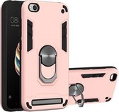 Voor Xiaomi Redmi 5A / 5A Prime / Y1 2 in 1 Armor Series PC + TPU beschermhoes met ringhouder (rose goud)