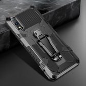 Voor Geschikt voor Xiaomi Redmi 9A Armor Warrior schokbestendige pc + TPU beschermhoes (zwart)