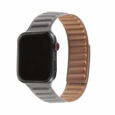 Loop lederen horlogeband voor Apple Watch Series 6 & SE & 5 & 4 44 mm / 3 & 2 & 1 42 mm (grijs)