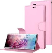 Voor Galaxy Note 10+ MERCURY GOOSPERY SONATA DAGBOEK Horizontale flip lederen tas met houder & kaartsleuven & portemonnee (roze)