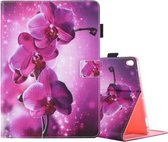 Voor iPad Pro 10,5 inch bloemenpatroon horizontale flip lederen tas met 3 versnellingshouders en kaartsleuven