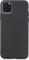 Frosted effen kleur TPU beschermhoes voor iPhone 11 Pro Max (zwart)