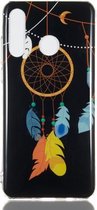 Feather Wind Chime Pattern Noctilucent TPU Soft Case voor Huawei P30 Lite