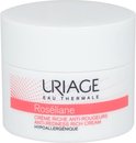 Witte pot met roze en rode tekst. Bovenop staat Uriage Roséliane.