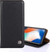 Voor Huawei P Smart 2021 niet-magnetische retro textuur horizontale flip lederen tas met houder & kaartsleuven & portemonnee (zwart)