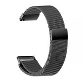 Voor Huami Amazfit GTS 22mm Milanese magnetische metalen vervangende band horlogeband (zwart)