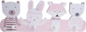 Creatieve decoratieve kapstok cartoon dier hanger gratis ponsen kapstok (roze animais)