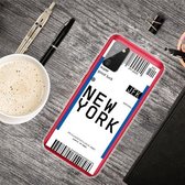 Voor Samsung Galaxy A02s Boarding Pass Series TPU telefoon beschermhoes (New York)