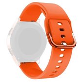 20 mm voor Huawei Watch GT2 42 MM / Amazfit BipS 2 jeugdversie universele kleur gesp siliconen band (oranje)