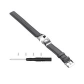 Voor Garmin Vivosmart HR lederen band (grijs)