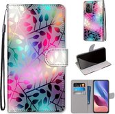 Voor Xiaomi Redmi K40 / K40 Pro / K40 Pro + / Mi 11i / Poco F3 Gekleurde tekening Cross Texture Horizontale Flip PU lederen hoes met houder & kaartsleuven & Portemonnee & Lanyard (doorschijne