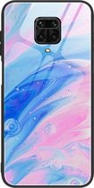 Voor Geschikt voor Xiaomi Redmi Note 9S / Note 9 Pro Marble Pattern Glass beschermhoes (DL05)