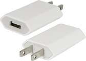 5V / 1A USB-oplader, voor iPhone, Galaxy, Huawei, Xiaomi, LG, HTC en andere slimme telefoons, oplaadbare apparaten (wit)