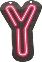 Paper Dreams Slingerletter Neon Y 24 Cm Karton Zwart/rood
