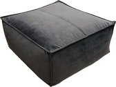 Hocker | Velours | Antraciet