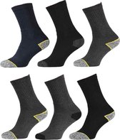 werksokken assorti kleuren 6 paar maat 39/42