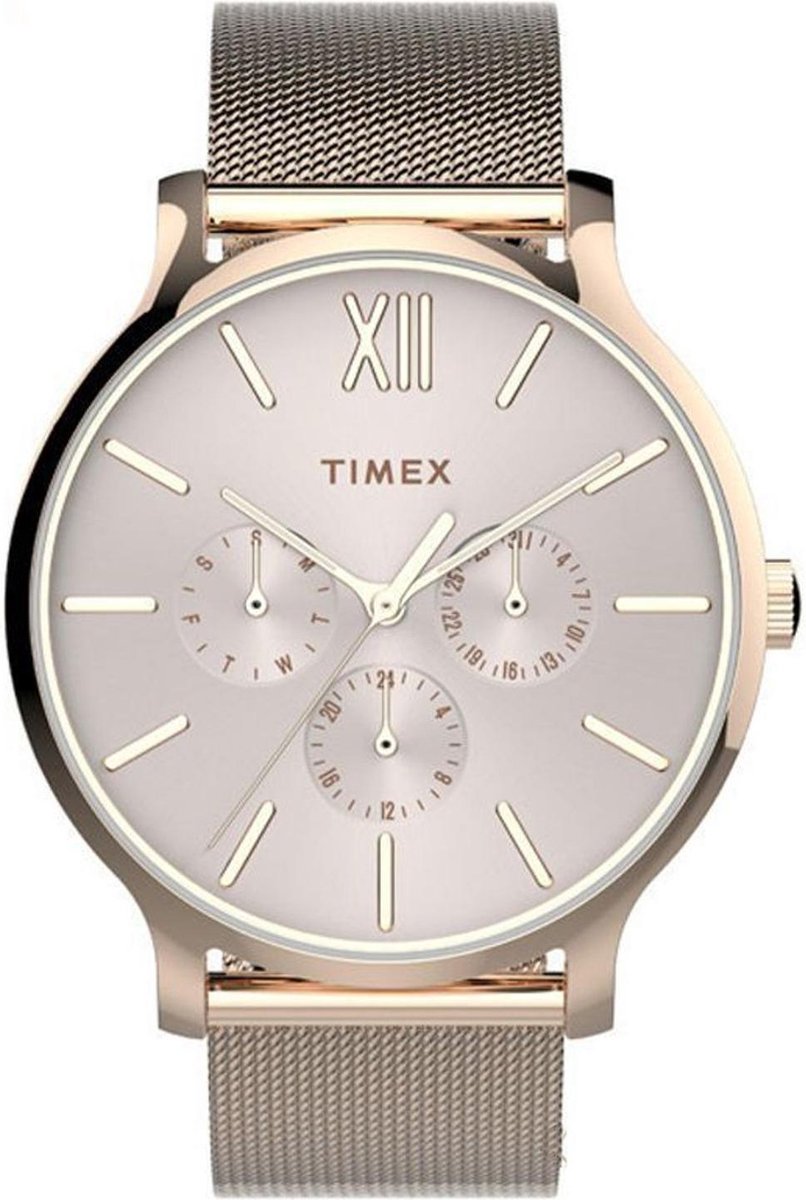 Timex Transcend TW2T74500 Horloge - Staal - Rosékleurig - Ø 38 mm